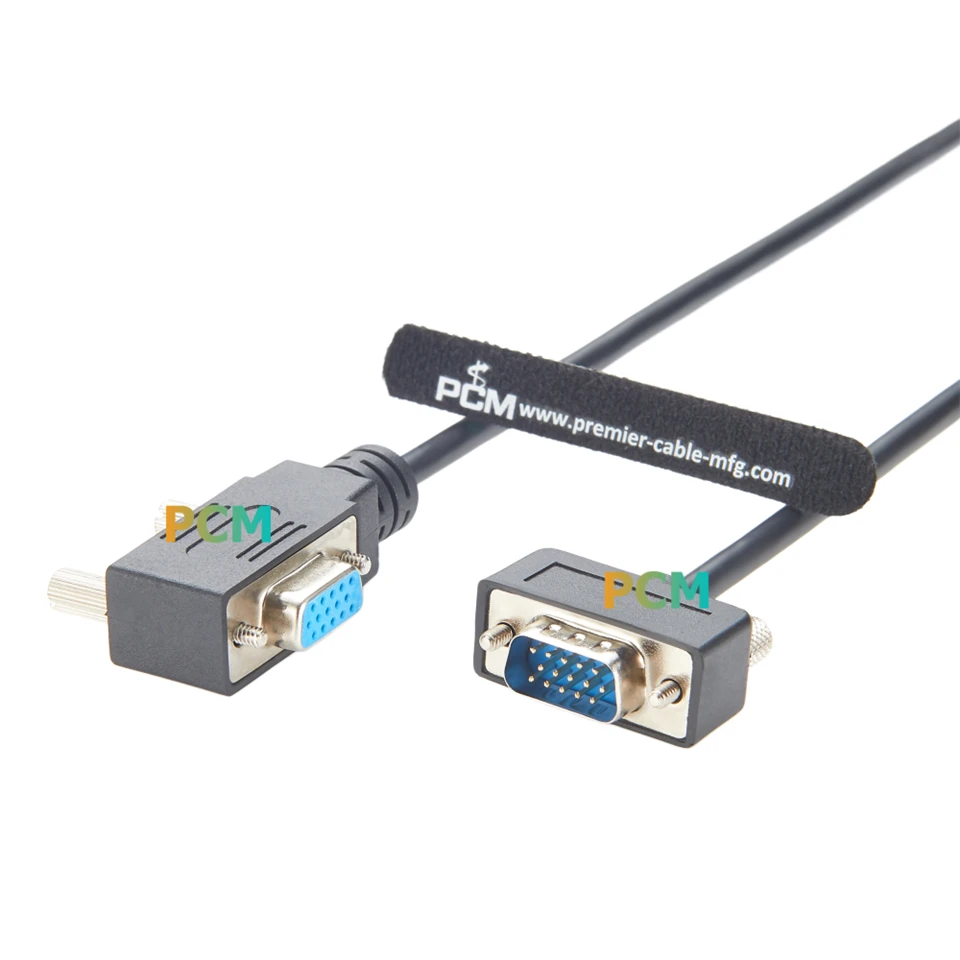 90 Degree Left Angled VGA RGB Extension Cable factory