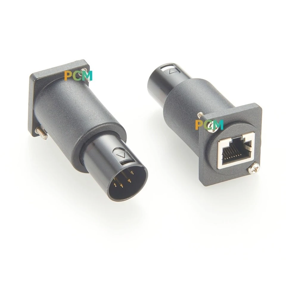 Chassis Mount RJ45 To XLR 5 Pin DMX Adapter suppliers