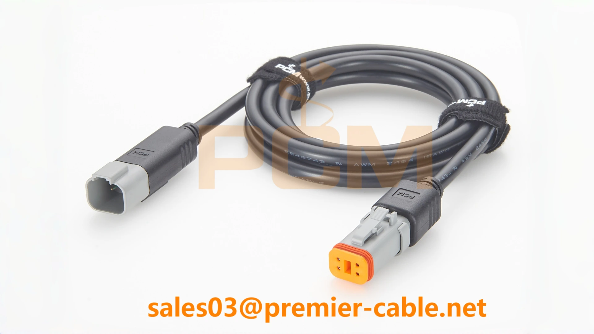 PCM-S-0719 Deutsch DT 4-pin extension cable DT04-4P to DT06-4S for field use PCM-S-0719 Deutsch DT 4-pin extension cable DT04-4P to DT06-4S for field use