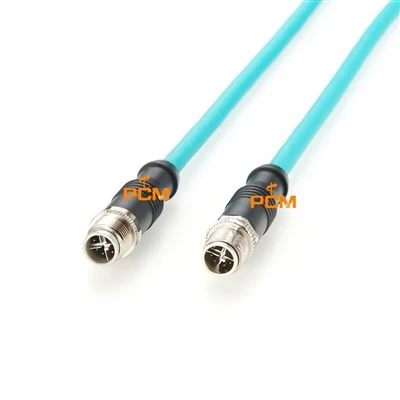 M12 do M12 Connector X-Code Cat6a kabel