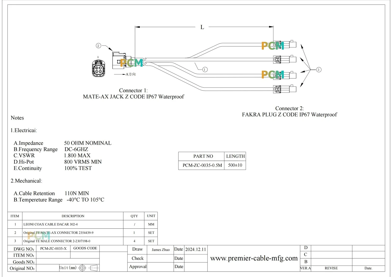 ZCL016-035-X 2354439-9 TO 2-2307198-0 Z TO Z 05M-100