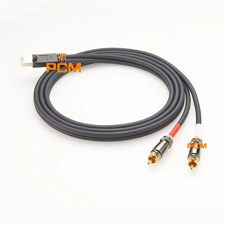 RJ45 Plug To RCA Audio Cable