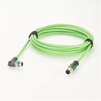 Ethernetni povezovalni kabel M12 4 Pin na kabel RJ45 Profinet pod pravim kotom