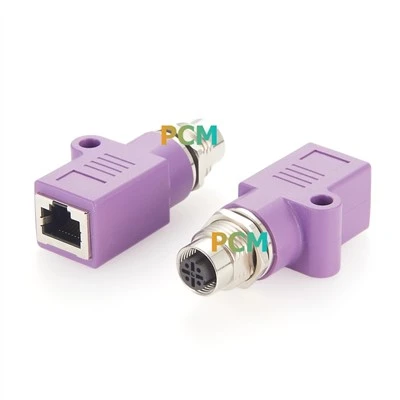 Industrijski adapter Ethernet M12 do RJ45 D-kodiranje