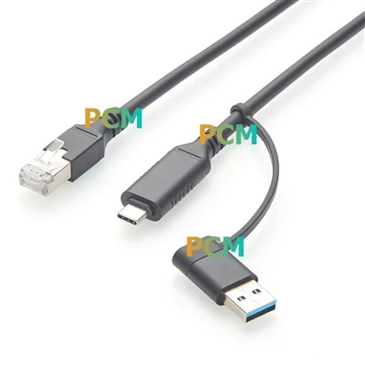 USB-A USB-C 2 v 1 v omrežni kabel RJ45