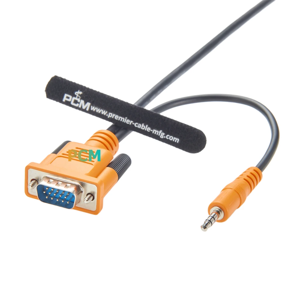 SVGA Monitor Cable With 3.5mm Stereo Audio factory