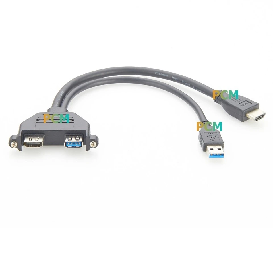 USB3.0 & HDMI Extension Panel Mount Cable suppliers