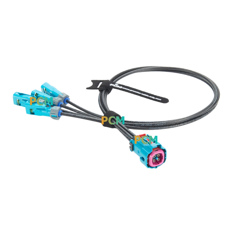 Waterproof HFM Mini Fakra To Fakra RF Cable factory